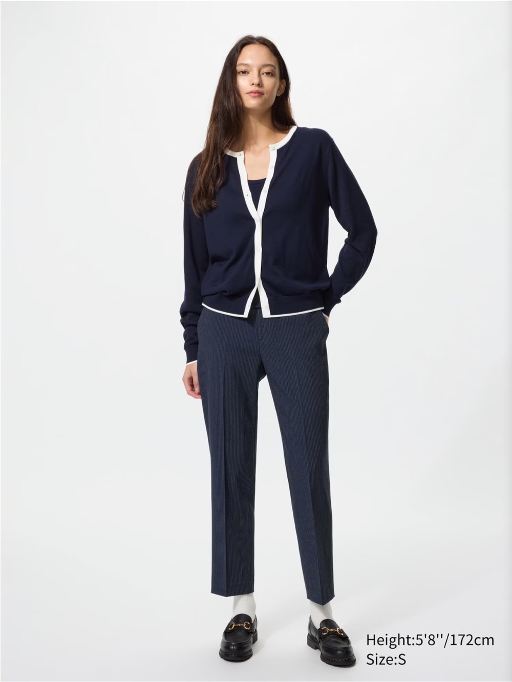 Uniqlo Women’s Smart Ankle Pants | Pinstripe